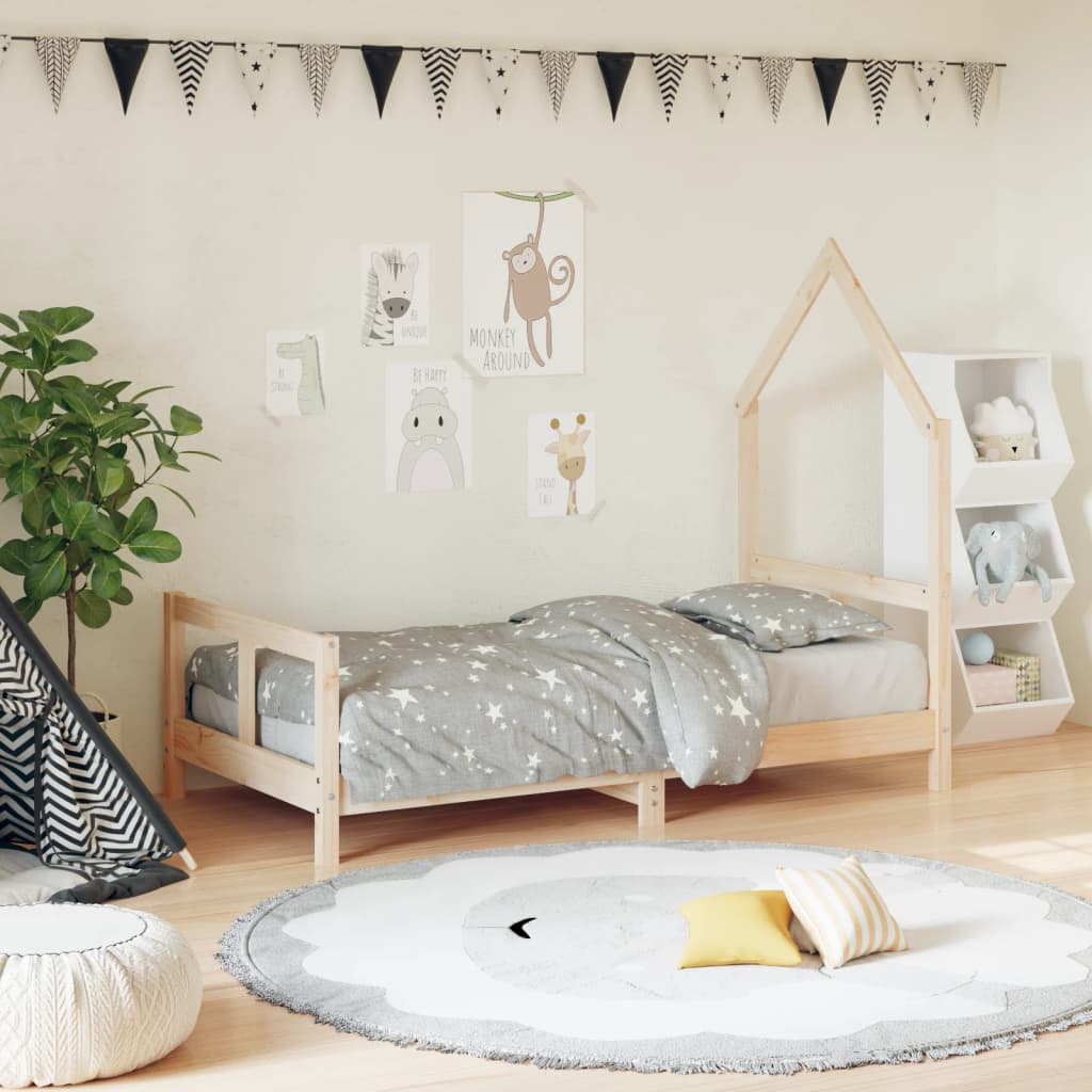 Kinderbett Massivholz Kiefer 70x140 cm bis 90x200 cm - Yekta