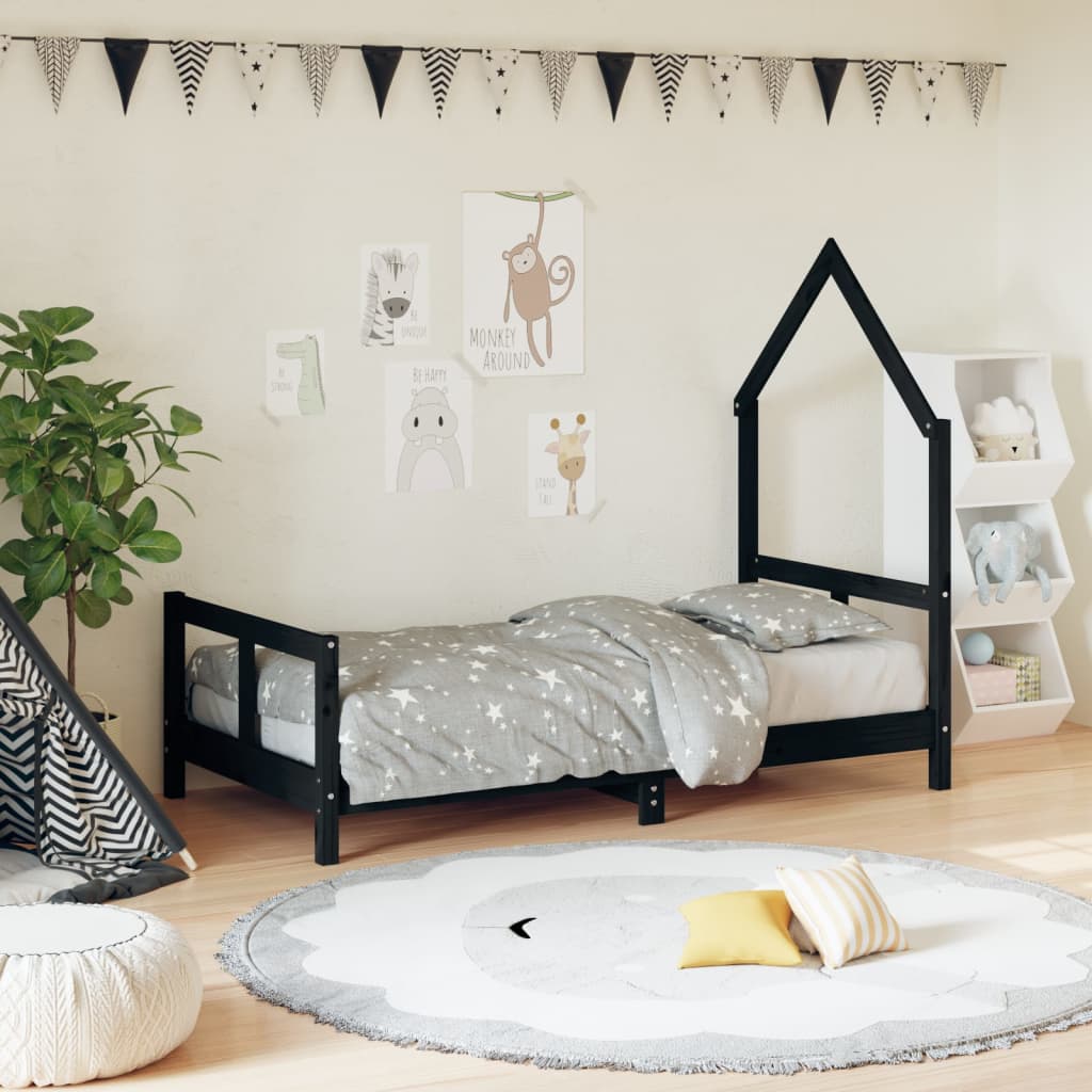 Kinderbett Massivholz Kiefer 70x140 cm bis 90x200 cm - Yekta