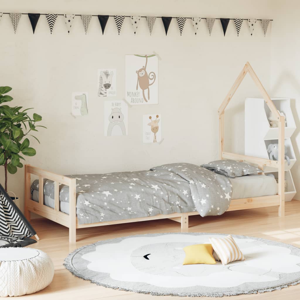Kinderbett Massivholz Kiefer 70x140 cm bis 90x200 cm - Yekta