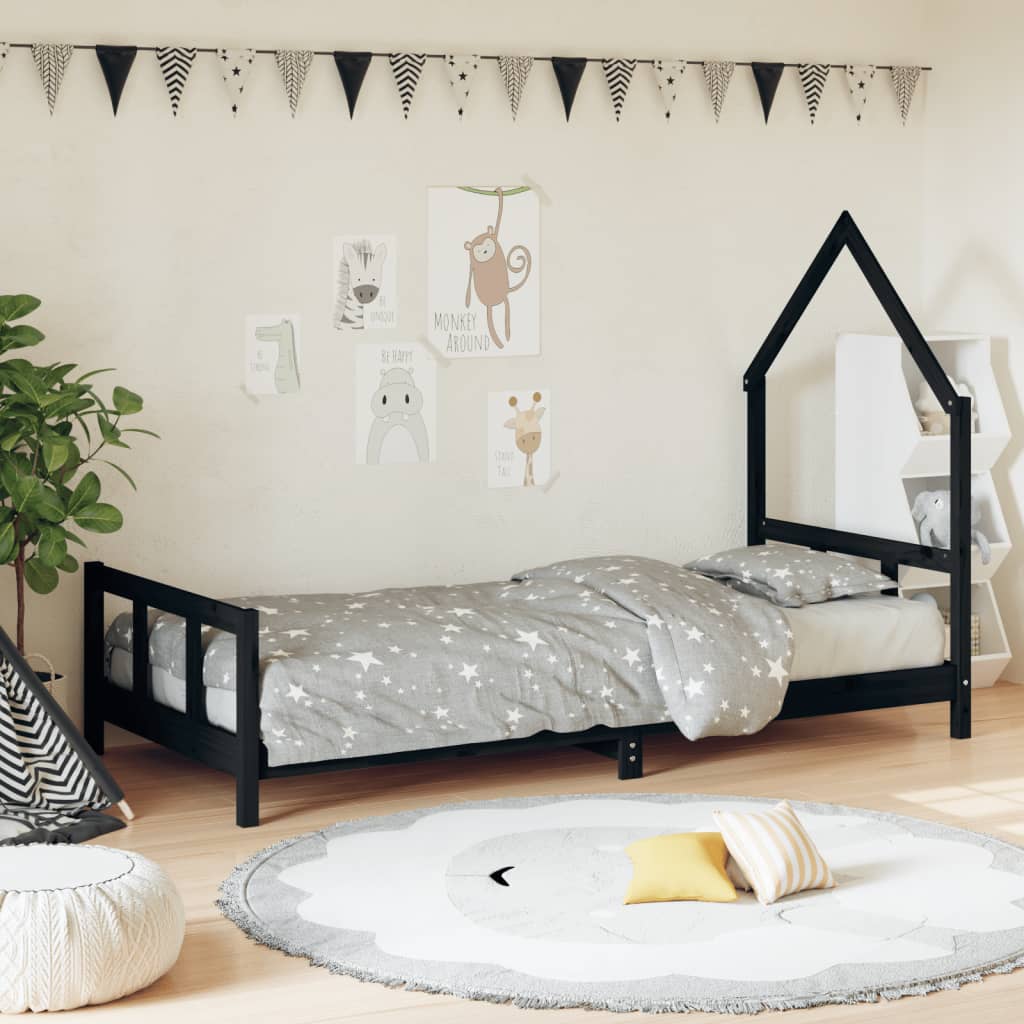 Kinderbett Massivholz Kiefer 70x140 cm bis 90x200 cm - Yekta