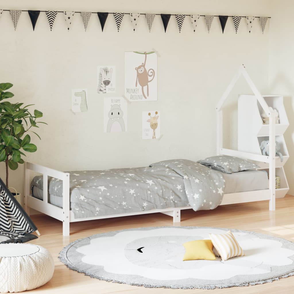 Kinderbett Massivholz Kiefer 70x140 cm bis 90x200 cm - Yekta