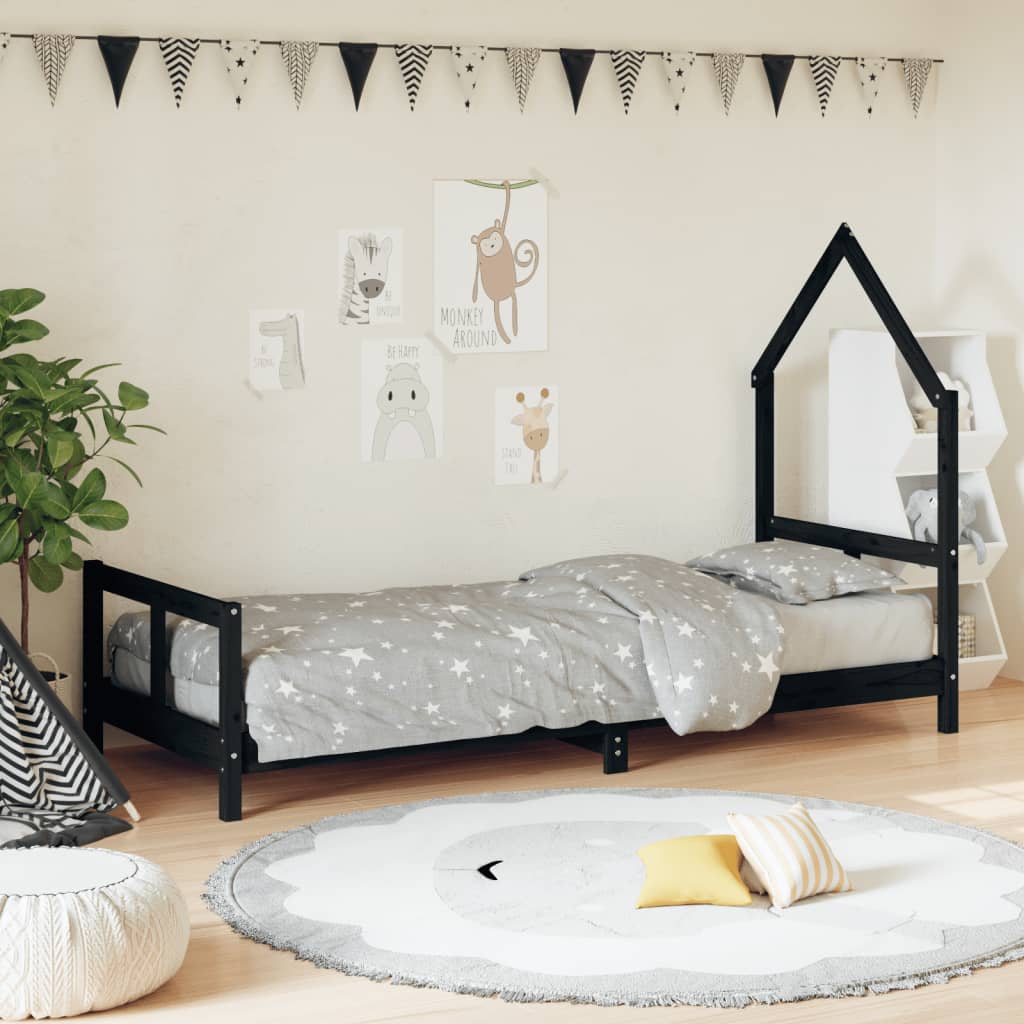 Kinderbett Massivholz Kiefer 70x140 cm bis 90x200 cm - Yekta