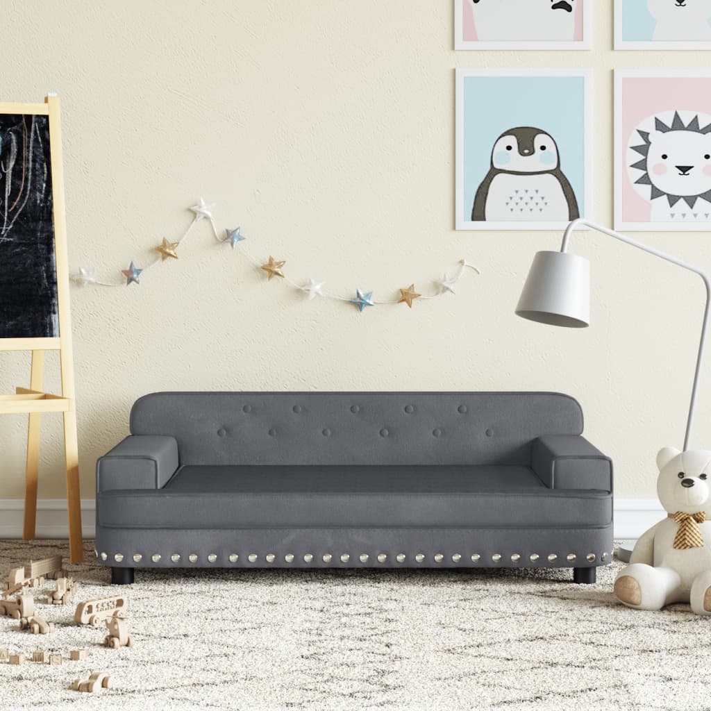 Kindersofa Samt und Stoff in verschiedenen Größen und Farben