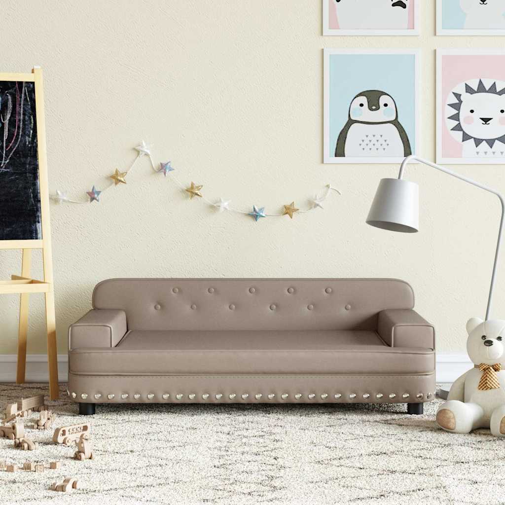 Kindersofa Kunstleder in verschiedenen Größen und Farben - Yekta