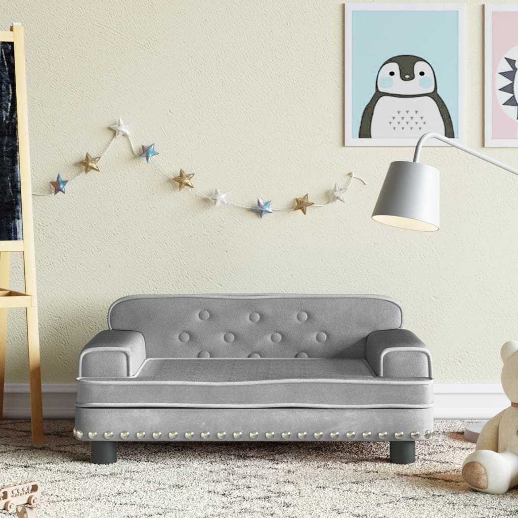 Kindersofa Samt und Stoff in verschiedenen Größen und Farben