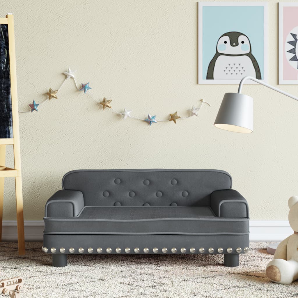 Kindersofa Samt und Stoff in verschiedenen Größen und Farben