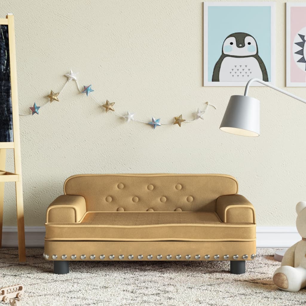 Kindersofa Samt und Stoff in verschiedenen Größen und Farben