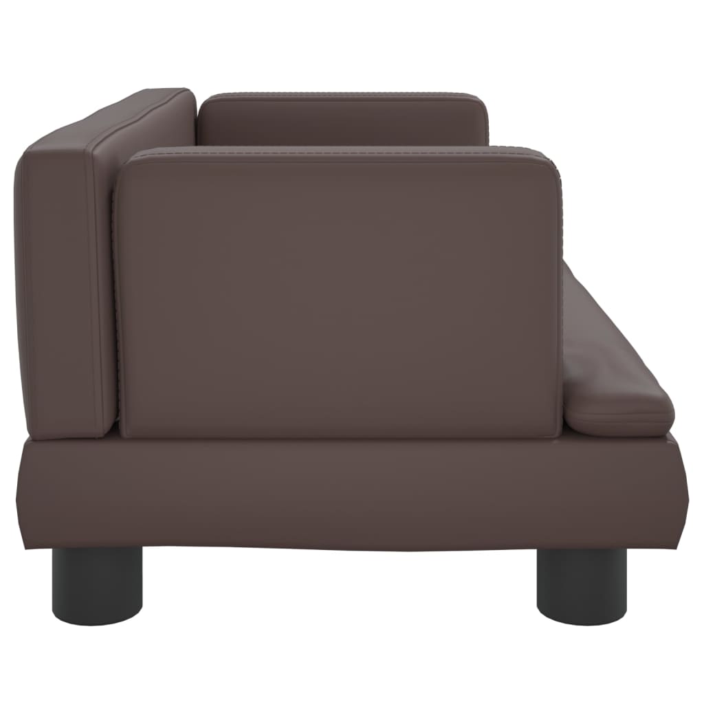Kindersofa Kunstleder 60x40x30 cm und 80x45x30 cm - Yekta