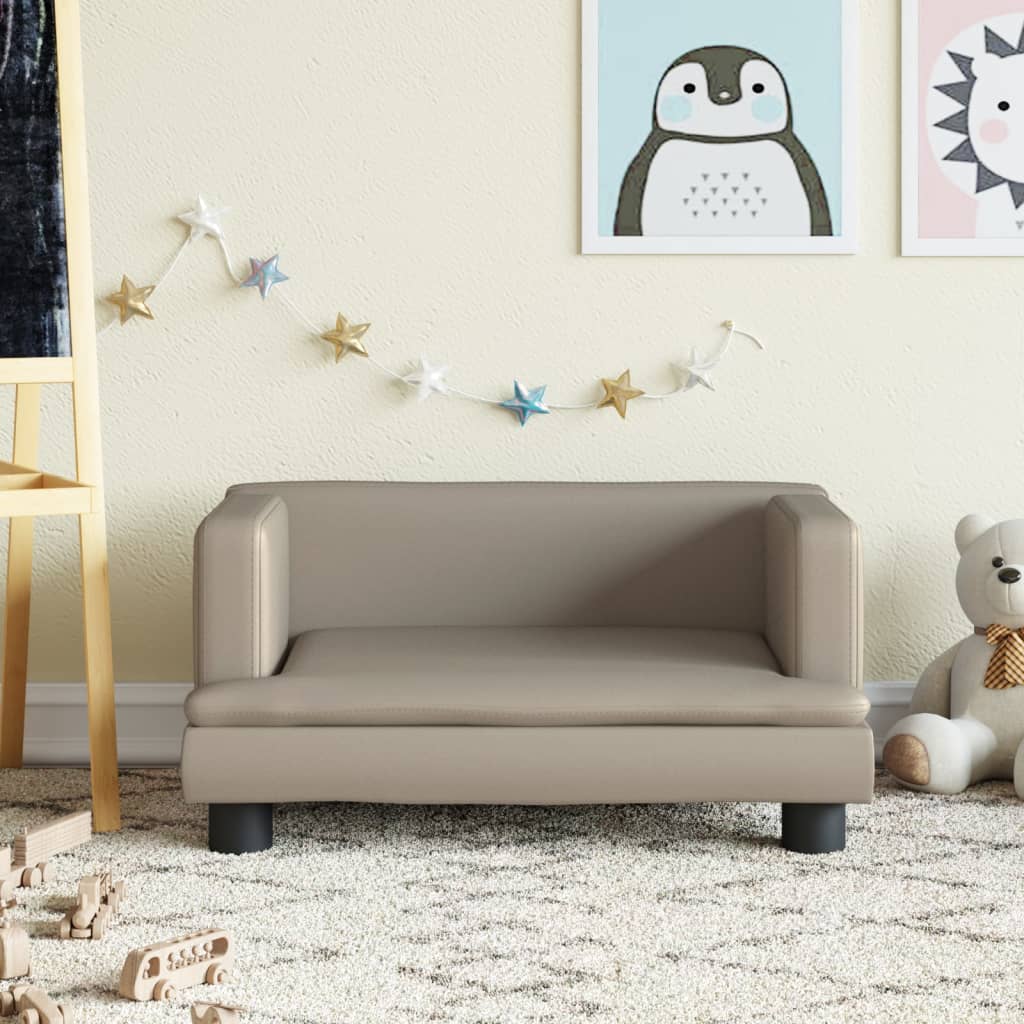 Kindersofa Kunstleder 60x40x30 cm und 80x45x30 cm - Yekta