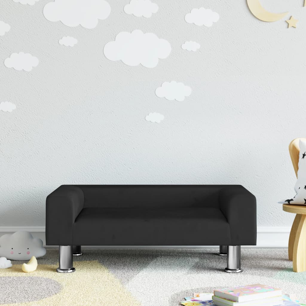 Kindersofa Samt 50x40x26,5 cm und 70x45x26,5 cm in verschiedenen Farben - Yekta