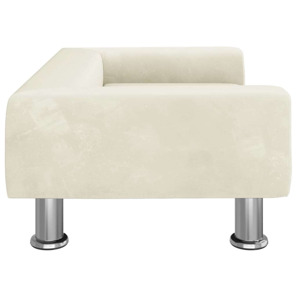Kindersofa Samt 50x40x26,5 cm und 70x45x26,5 cm in verschiedenen Farben - Yekta
