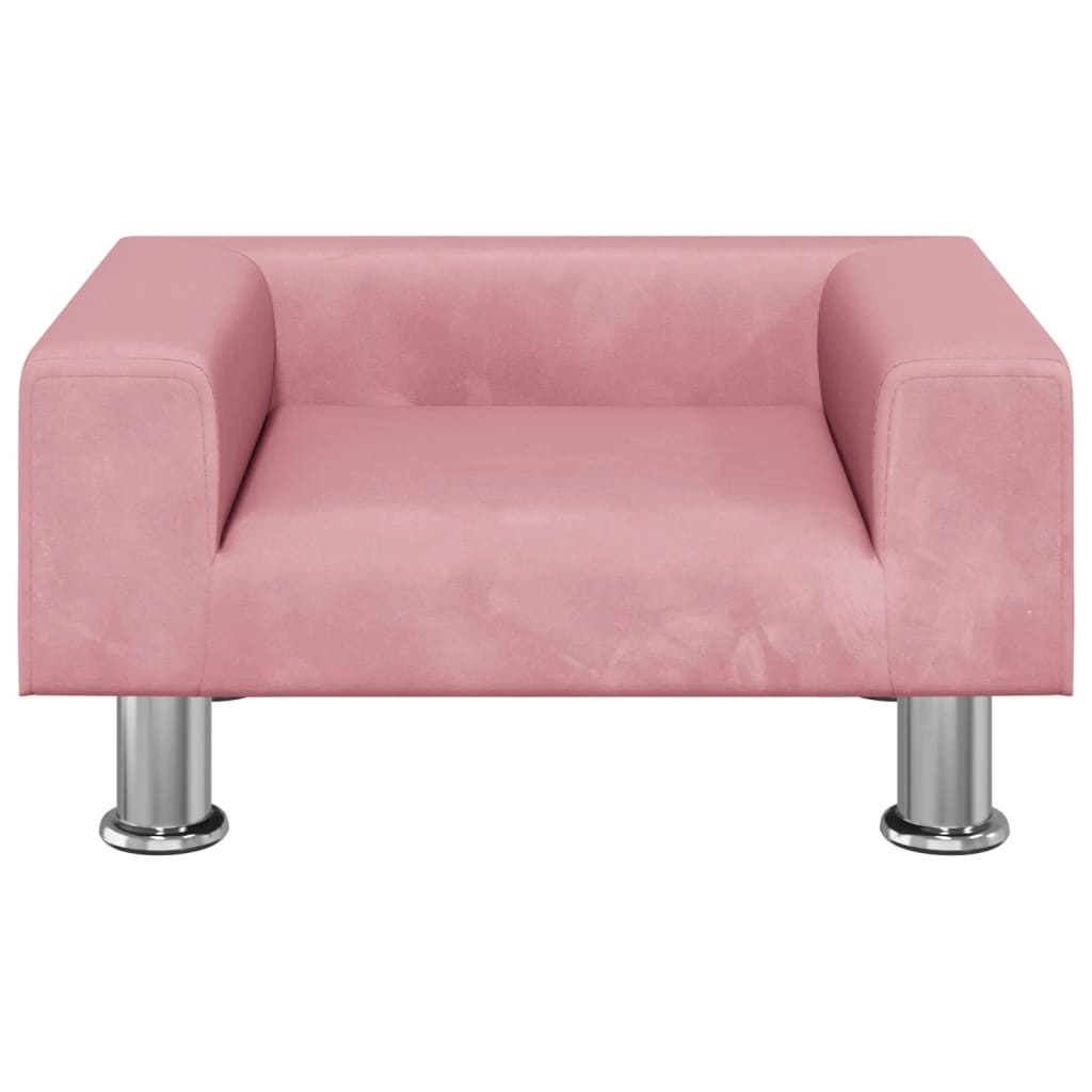 Kindersofa Samt 50x40x26,5 cm und 70x45x26,5 cm in verschiedenen Farben - Yekta