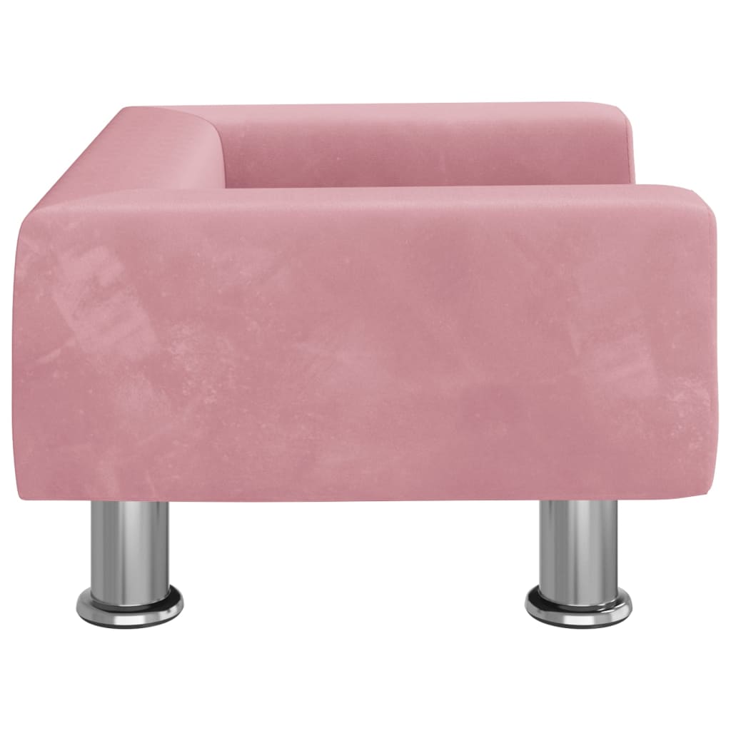 Kindersofa Samt 50x40x26,5 cm und 70x45x26,5 cm in verschiedenen Farben - Yekta