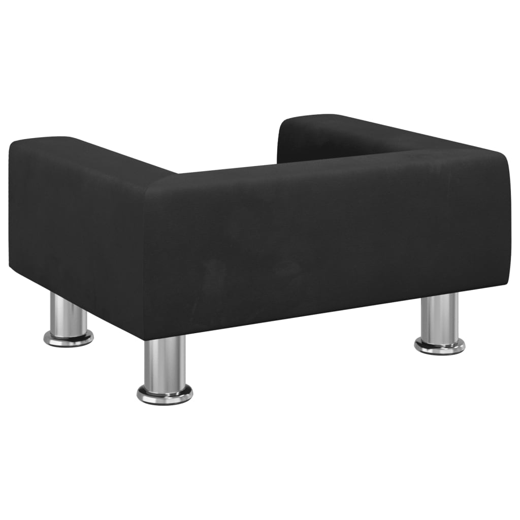 Kindersofa Samt 50x40x26,5 cm und 70x45x26,5 cm in verschiedenen Farben - Yekta