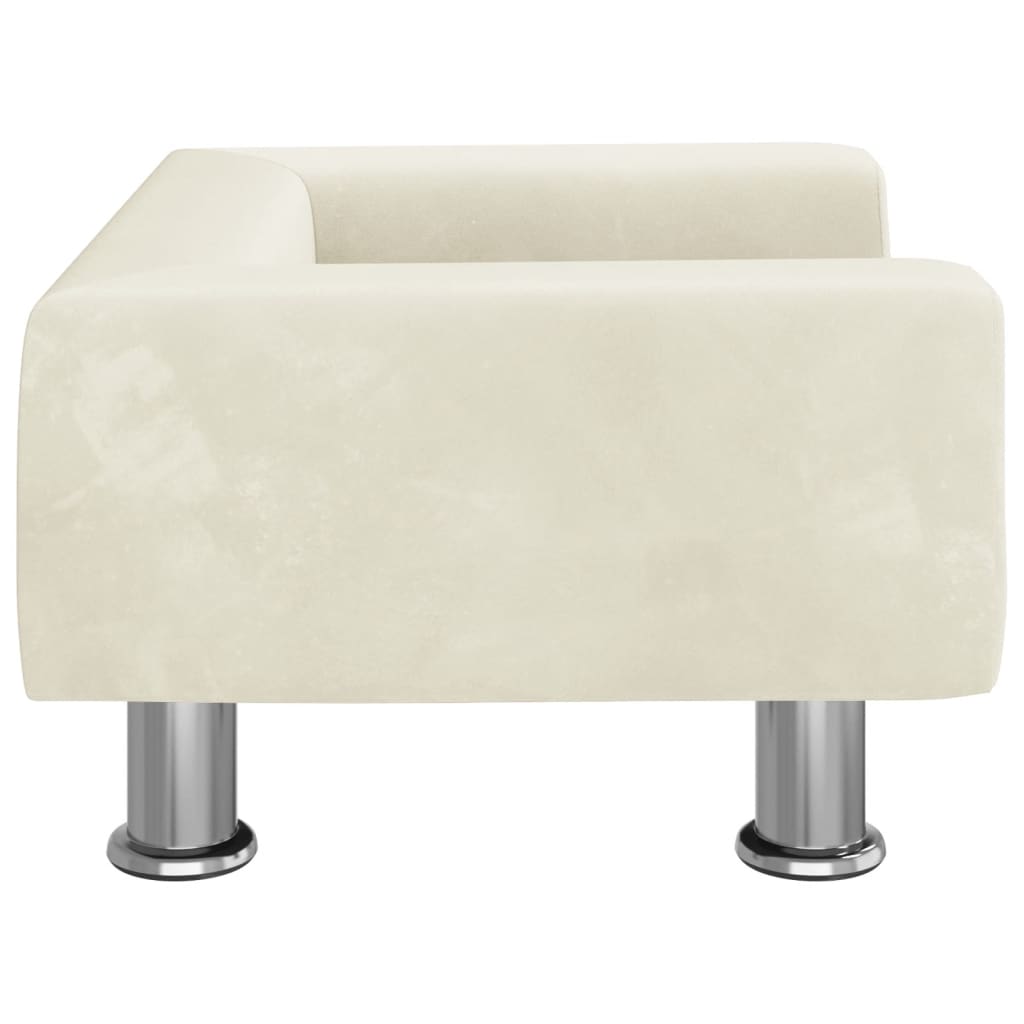 Kindersofa Samt 50x40x26,5 cm und 70x45x26,5 cm in verschiedenen Farben - Yekta