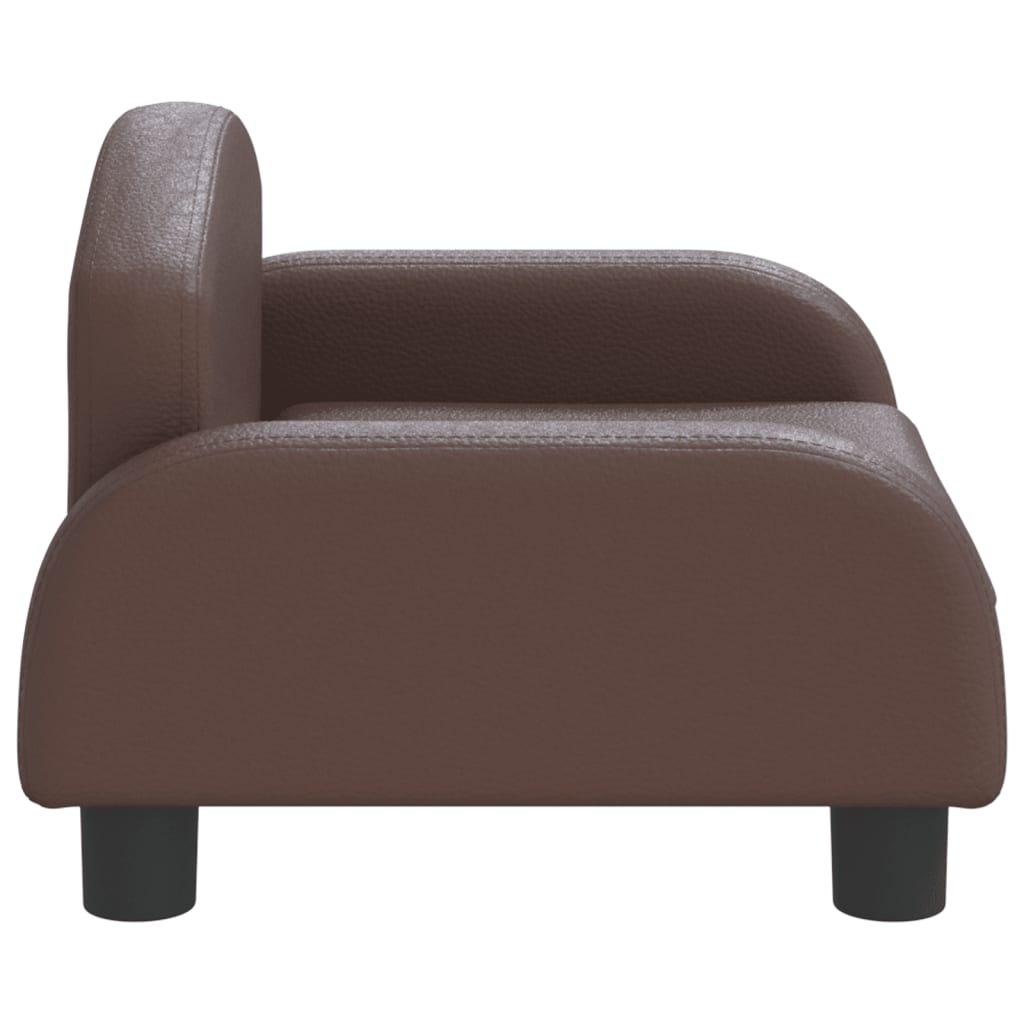 Kindersofa Kunstleder 50x40x30 cm und 70x45x30 cm in verschiedenen Farben - Yekta