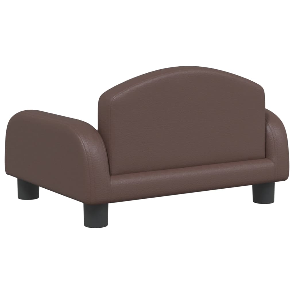 Kindersofa Kunstleder 50x40x30 cm und 70x45x30 cm in verschiedenen Farben - Yekta