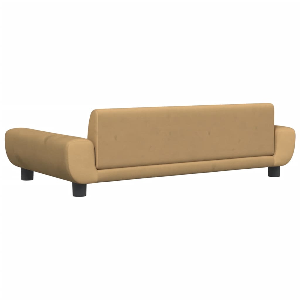 Kindersofa Samt 100x54x33 cm und 70x45x33 cm - Verschiedene Farben verfügbar - Yekta