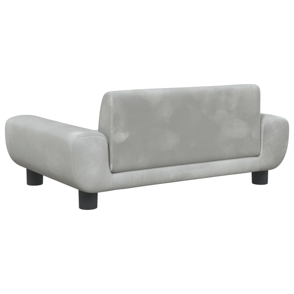 Kindersofa Samt 100x54x33 cm und 70x45x33 cm - Verschiedene Farben verfügbar - Yekta