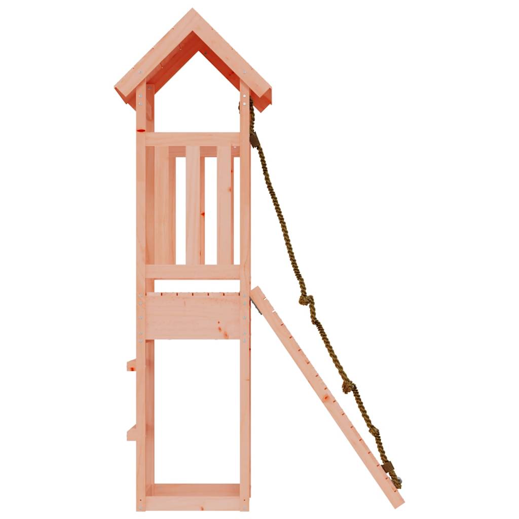 Spielturm mit Kletterwand aus imprägniertem Kiefernholz und Massivholz Douglasie
