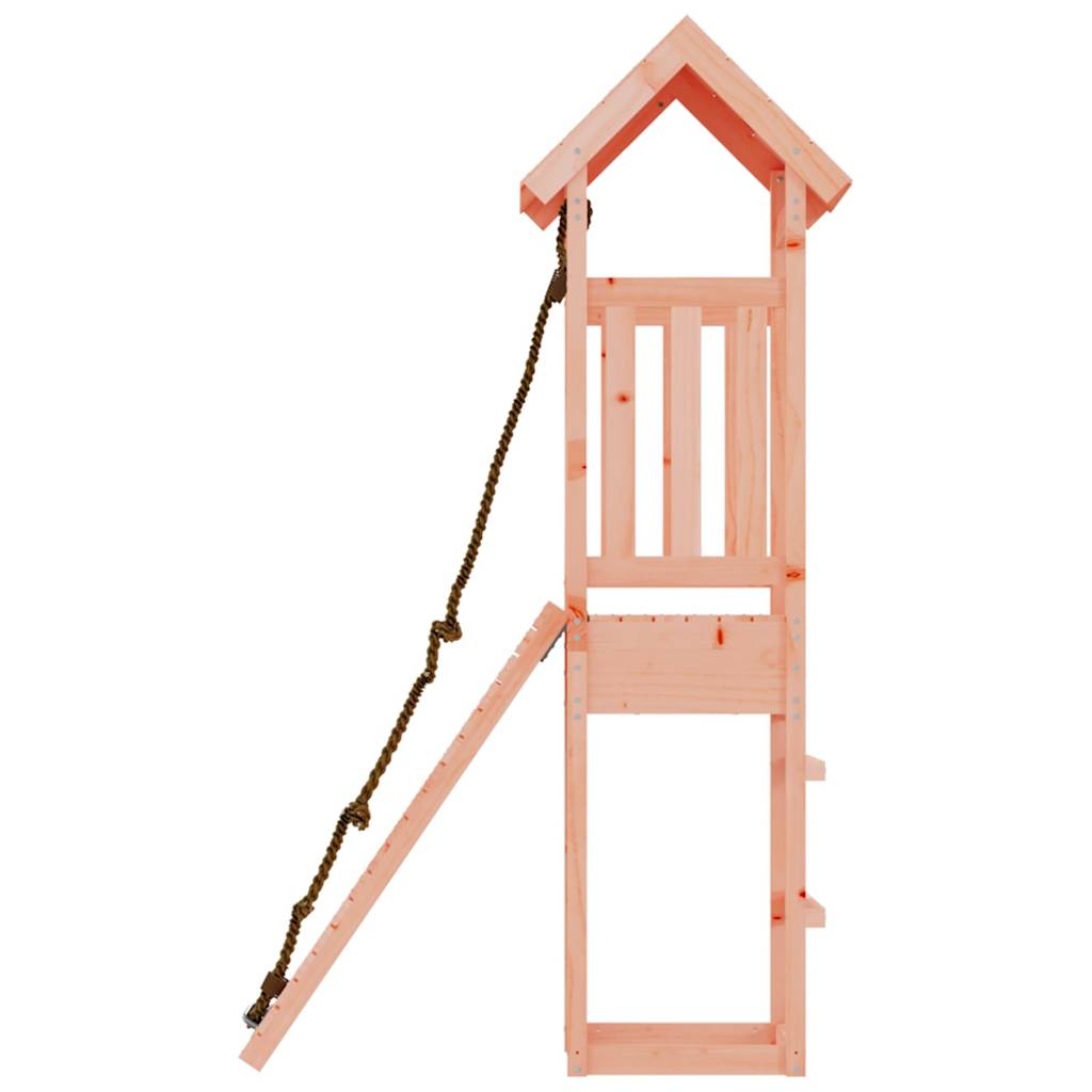 Spielturm mit Kletterwand aus imprägniertem Kiefernholz und Massivholz Douglasie