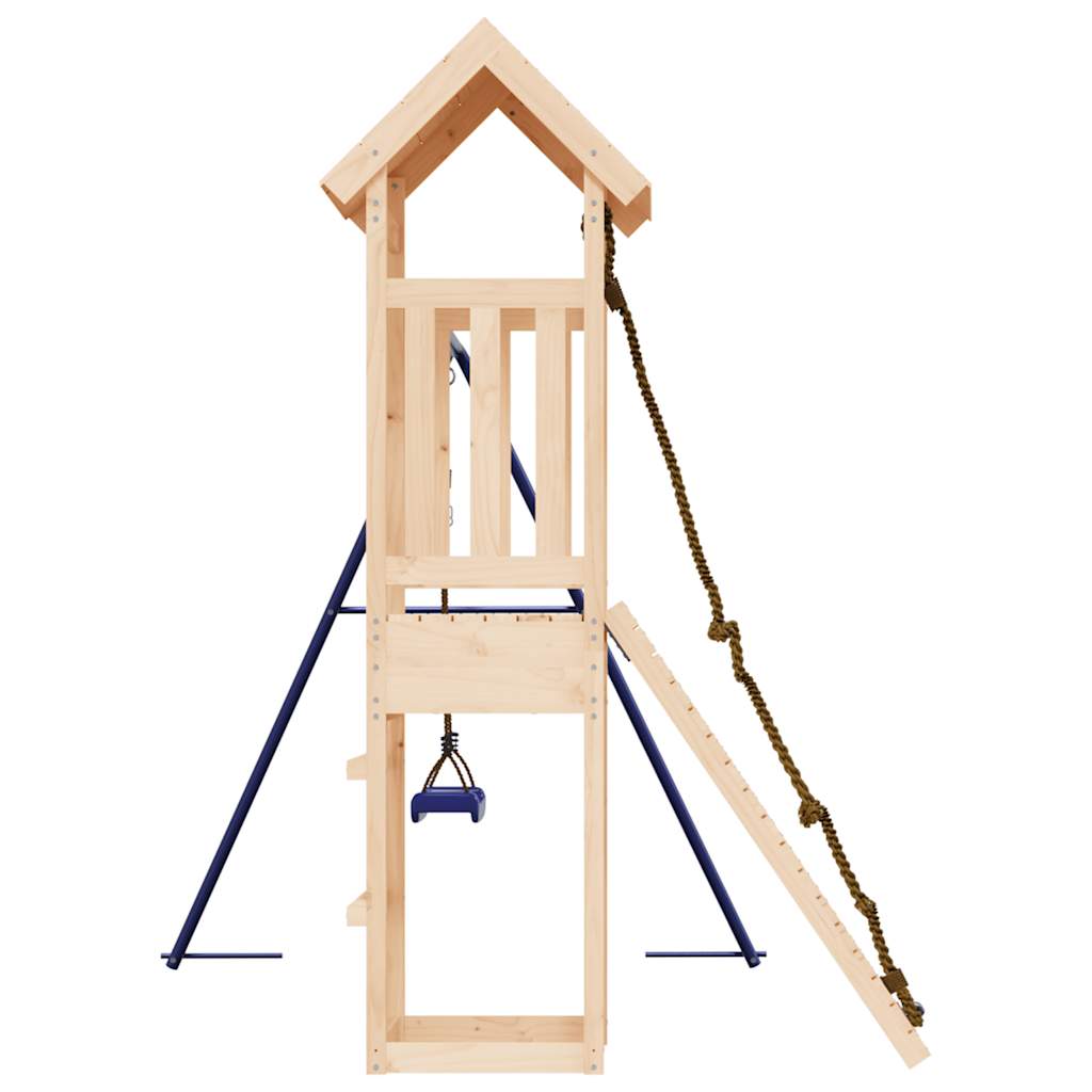 Spielturm aus imprägniertem Kiefernholz und massivem Douglasien- und Kiefernholz