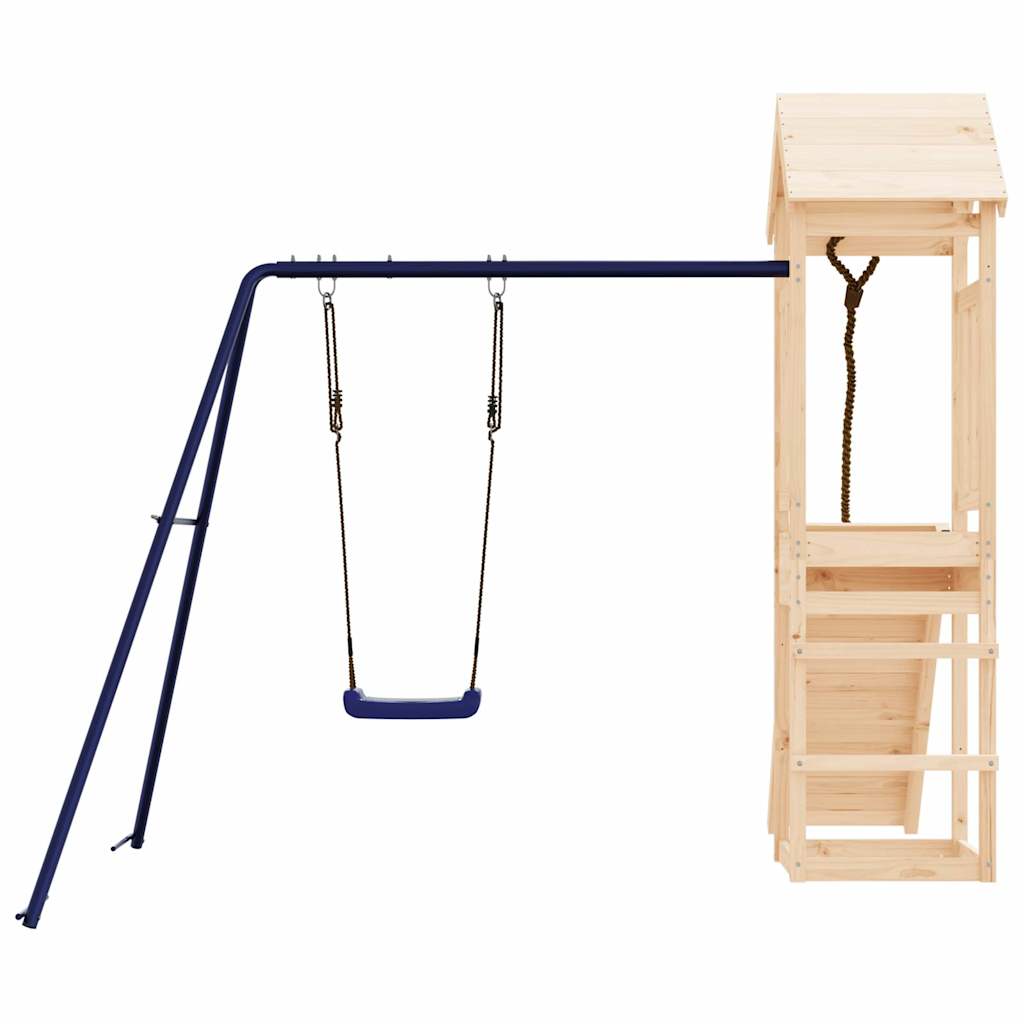 Spielturm aus imprägniertem Kiefernholz und massivem Douglasien- und Kiefernholz