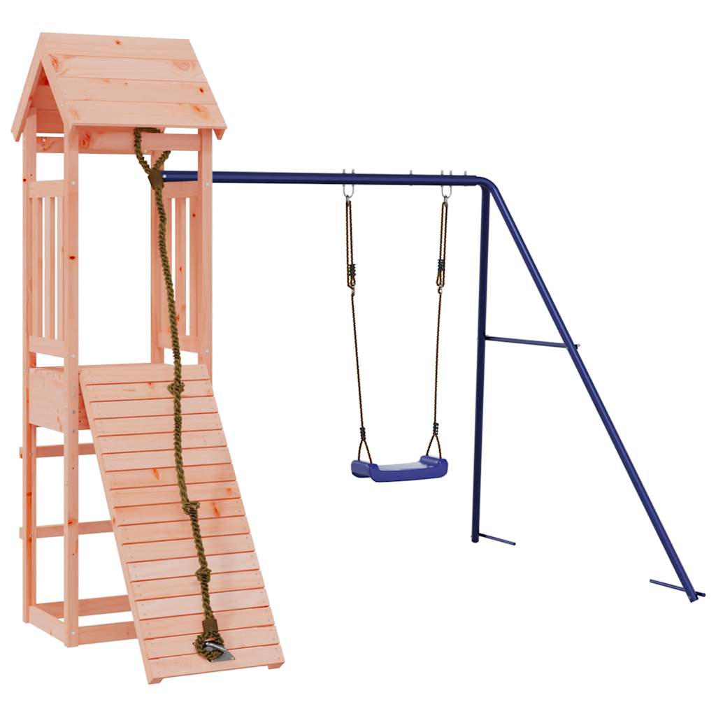 Spielturm aus imprägniertem Kiefernholz und massivem Douglasien- und Kiefernholz