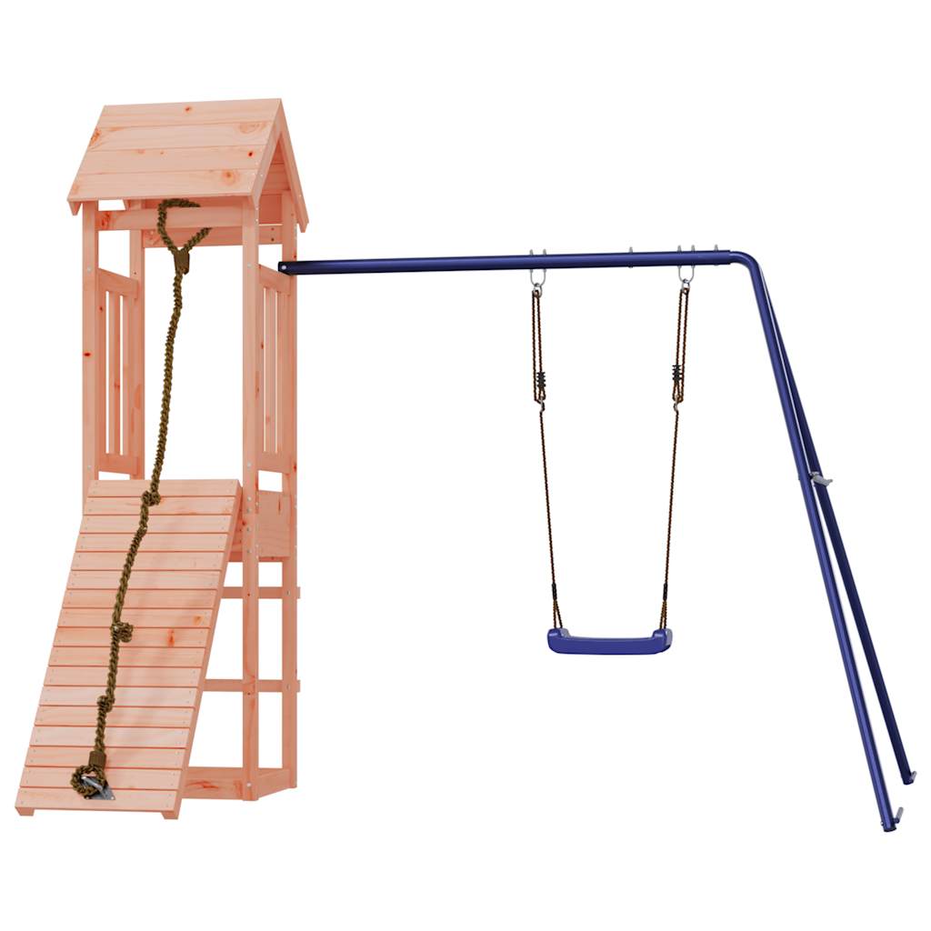 Spielturm aus imprägniertem Kiefernholz und massivem Douglasien- und Kiefernholz