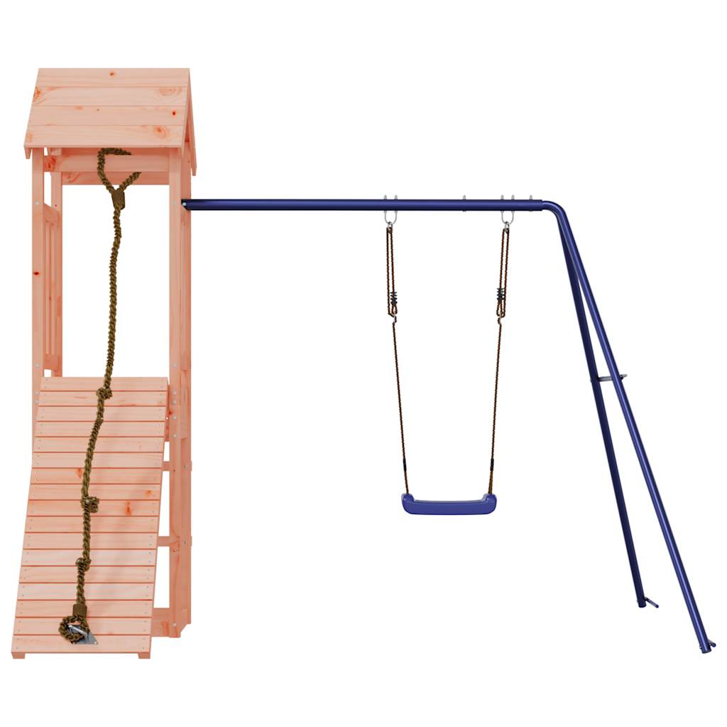 Spielturm aus imprägniertem Kiefernholz und massivem Douglasien- und Kiefernholz