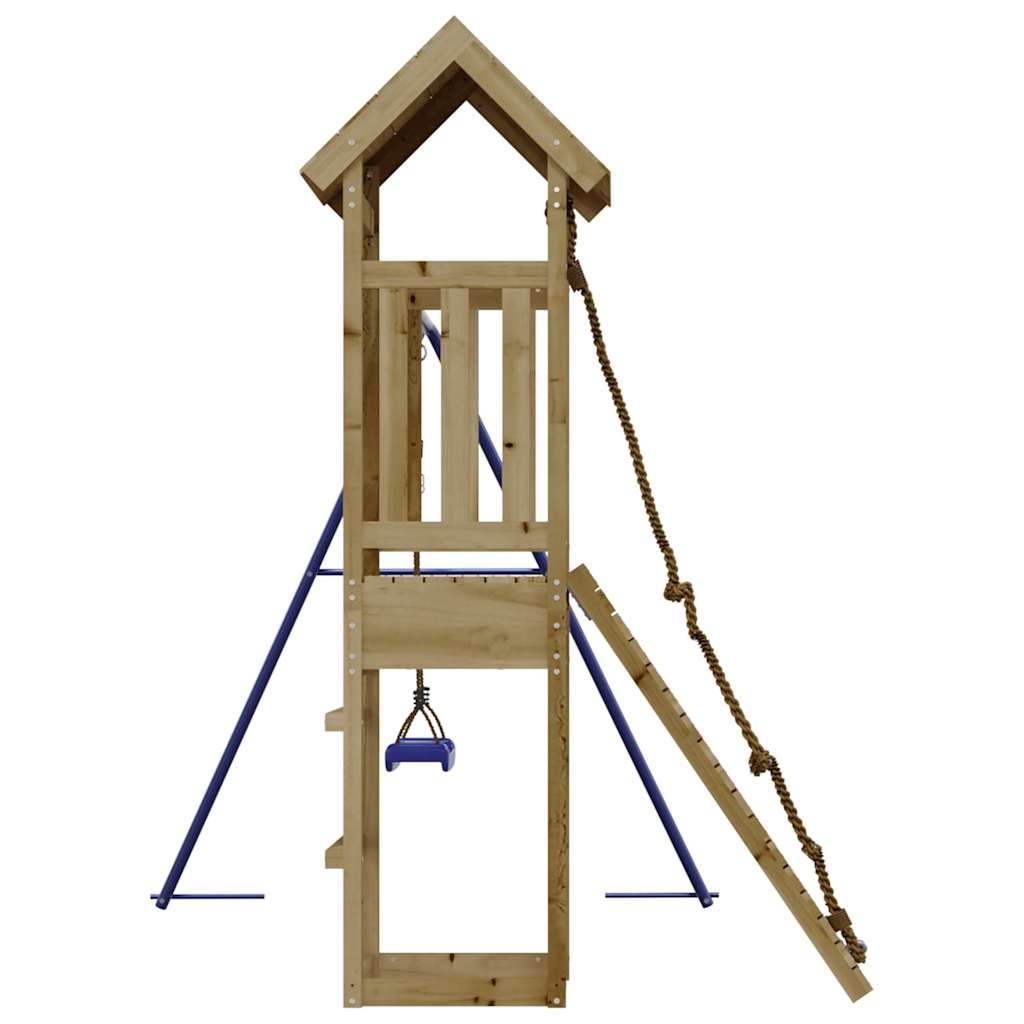 Spielturm aus imprägniertem Kiefernholz und massivem Douglasien- und Kiefernholz