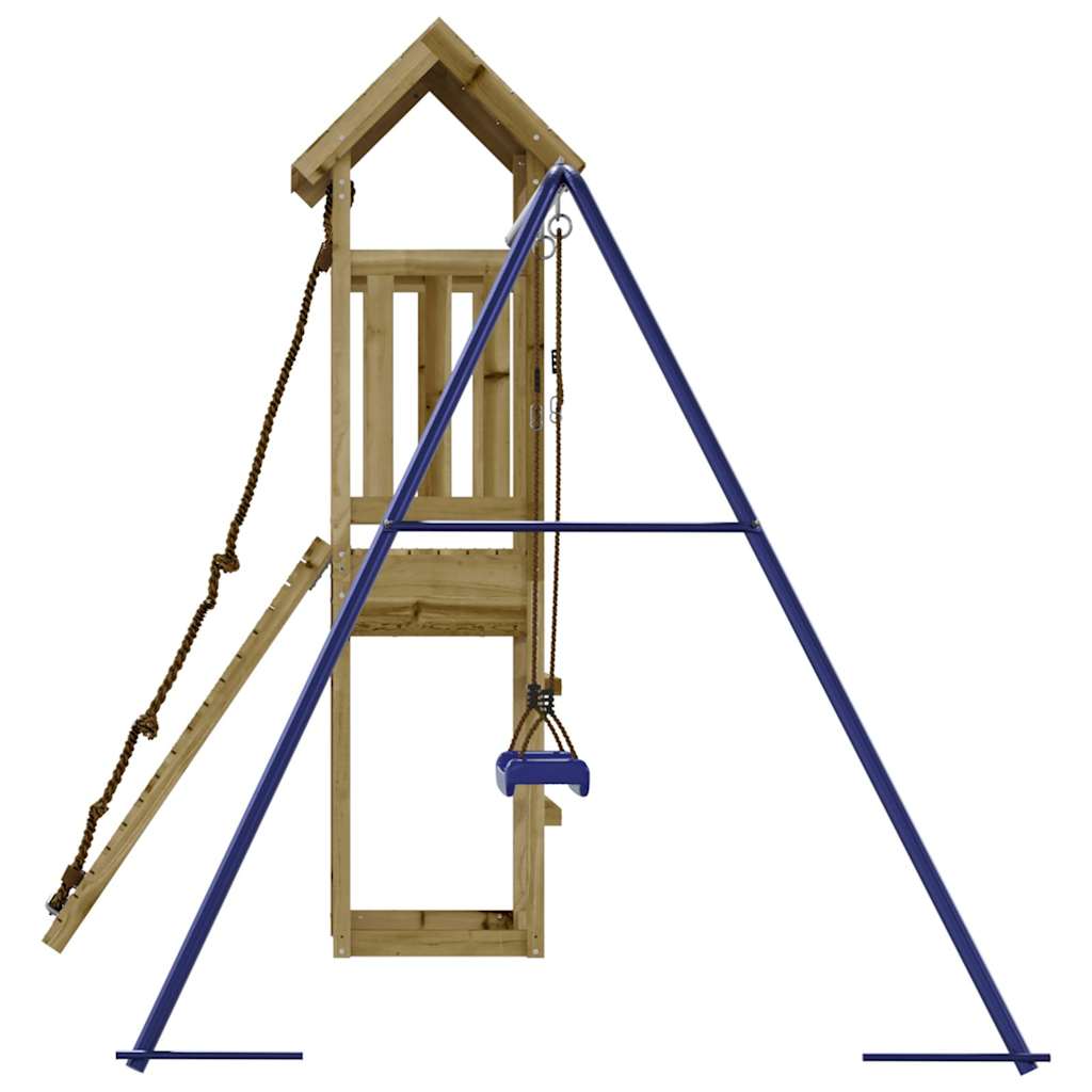 Spielturm aus imprägniertem Kiefernholz und massivem Douglasien- und Kiefernholz