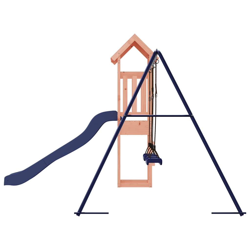 Spielturm aus imprägniertem Kiefernholz und massivem Douglasie und Kiefer