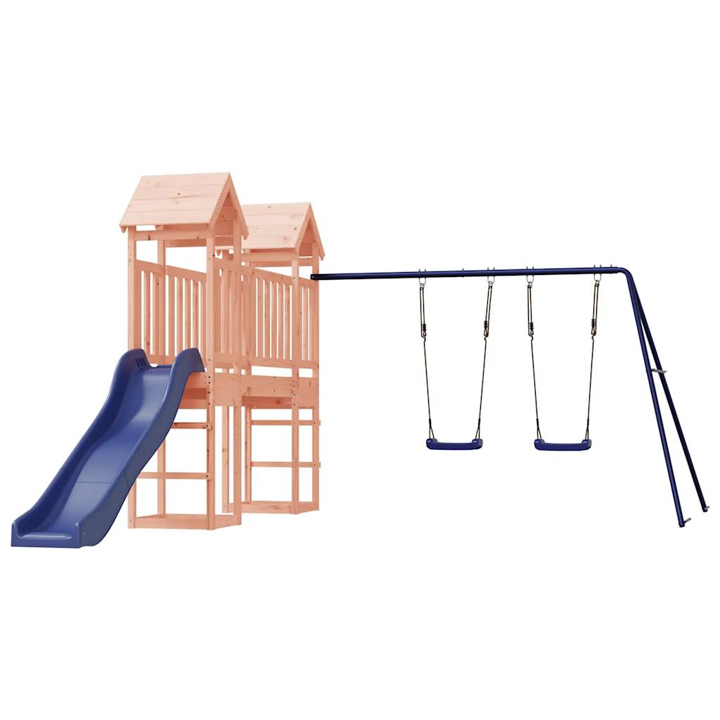 Spielturm aus imprägniertem Kiefernholz und massivem Douglasien- und Kiefernholz