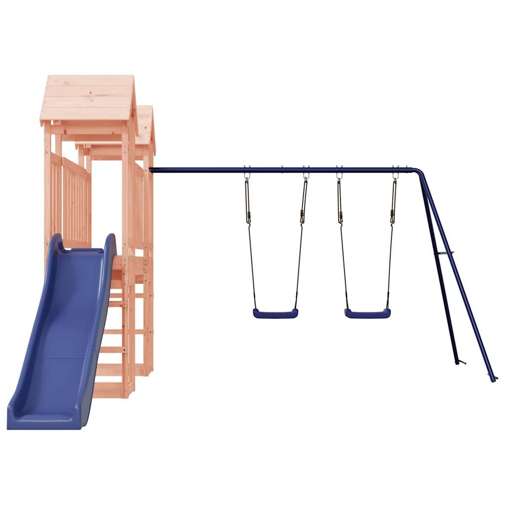 Spielturm aus imprägniertem Kiefernholz und massivem Douglasien- und Kiefernholz