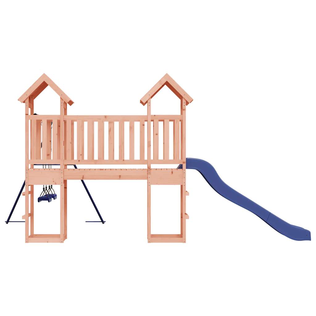 Spielturm aus imprägniertem Kiefernholz und massivem Douglasien- und Kiefernholz