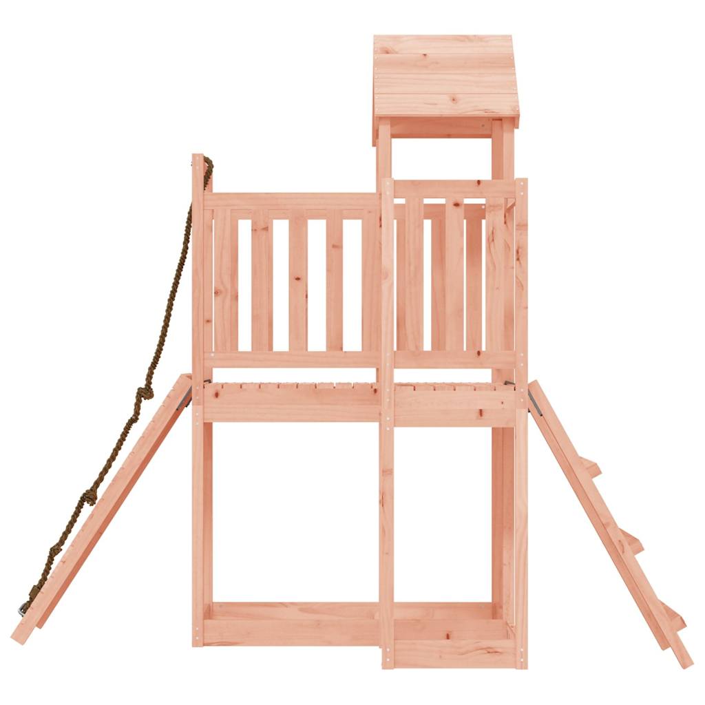 Spielturm mit Kletterwand aus imprägniertem Kiefernholz und Massivholz Douglasie