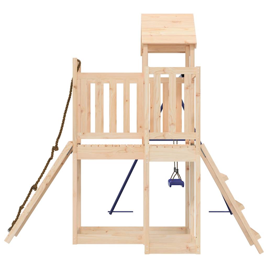 Spielturm aus imprägniertem Kiefernholz und massivem Douglasien- und Kiefernholz