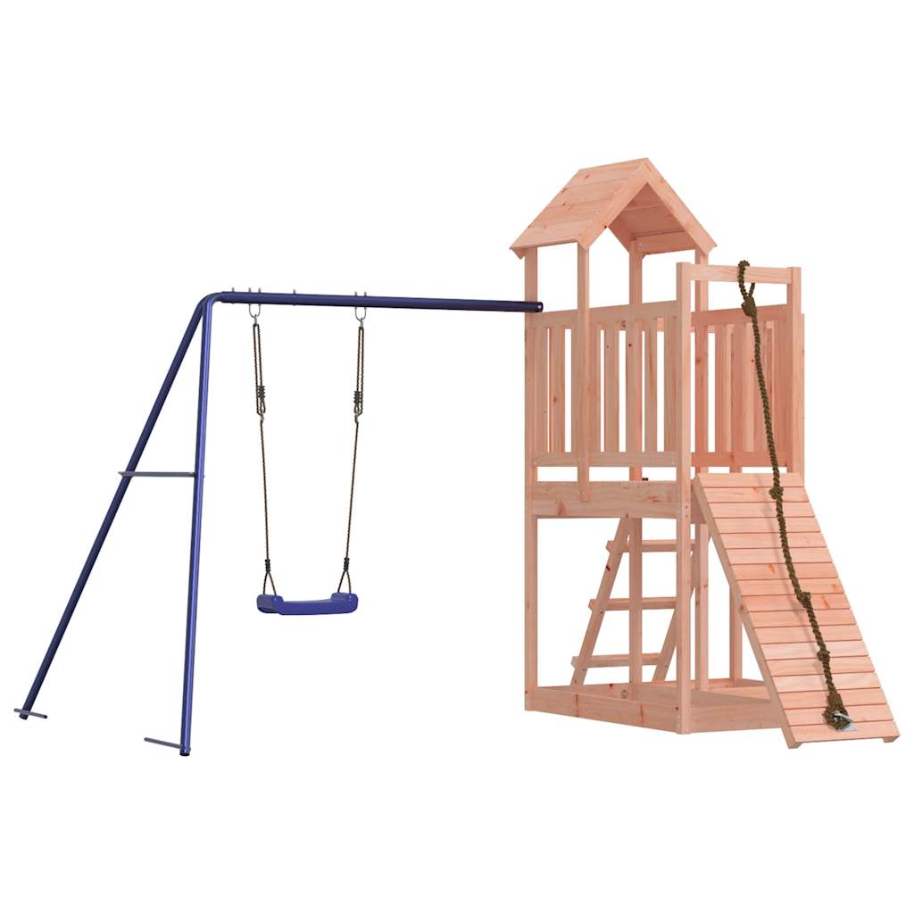 Spielturm aus imprägniertem Kiefernholz und massivem Douglasien- und Kiefernholz
