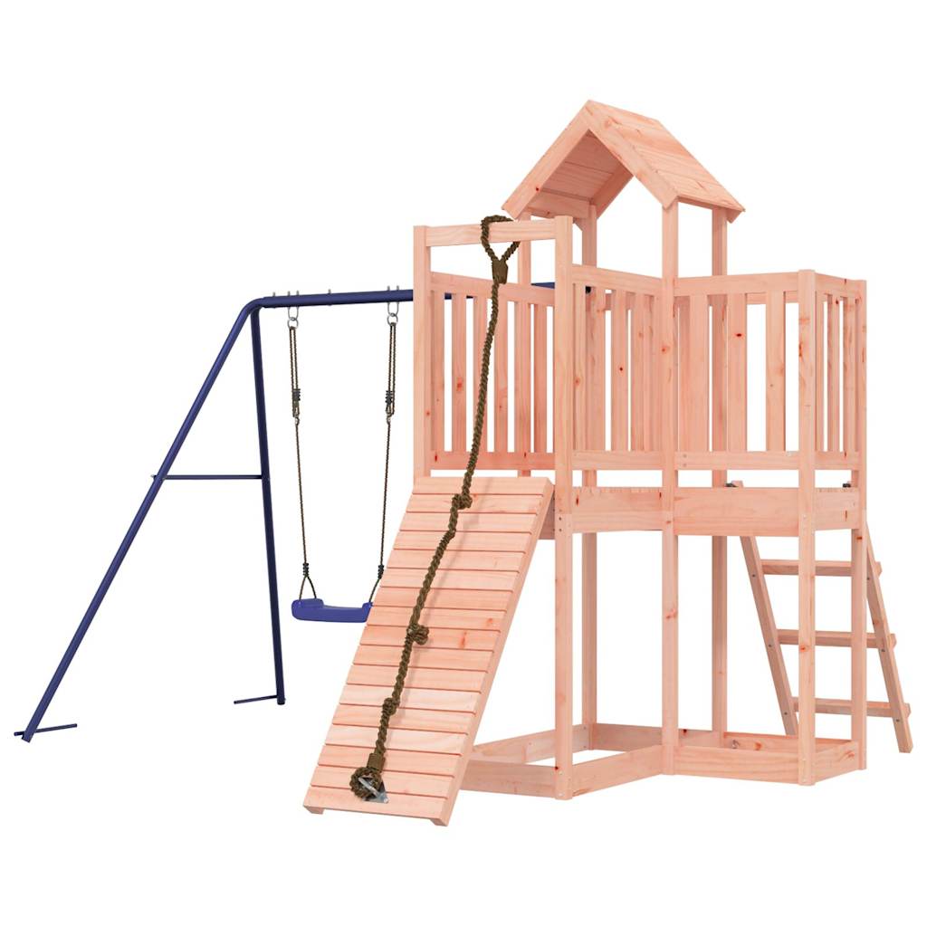 Spielturm aus imprägniertem Kiefernholz und massivem Douglasien- und Kiefernholz