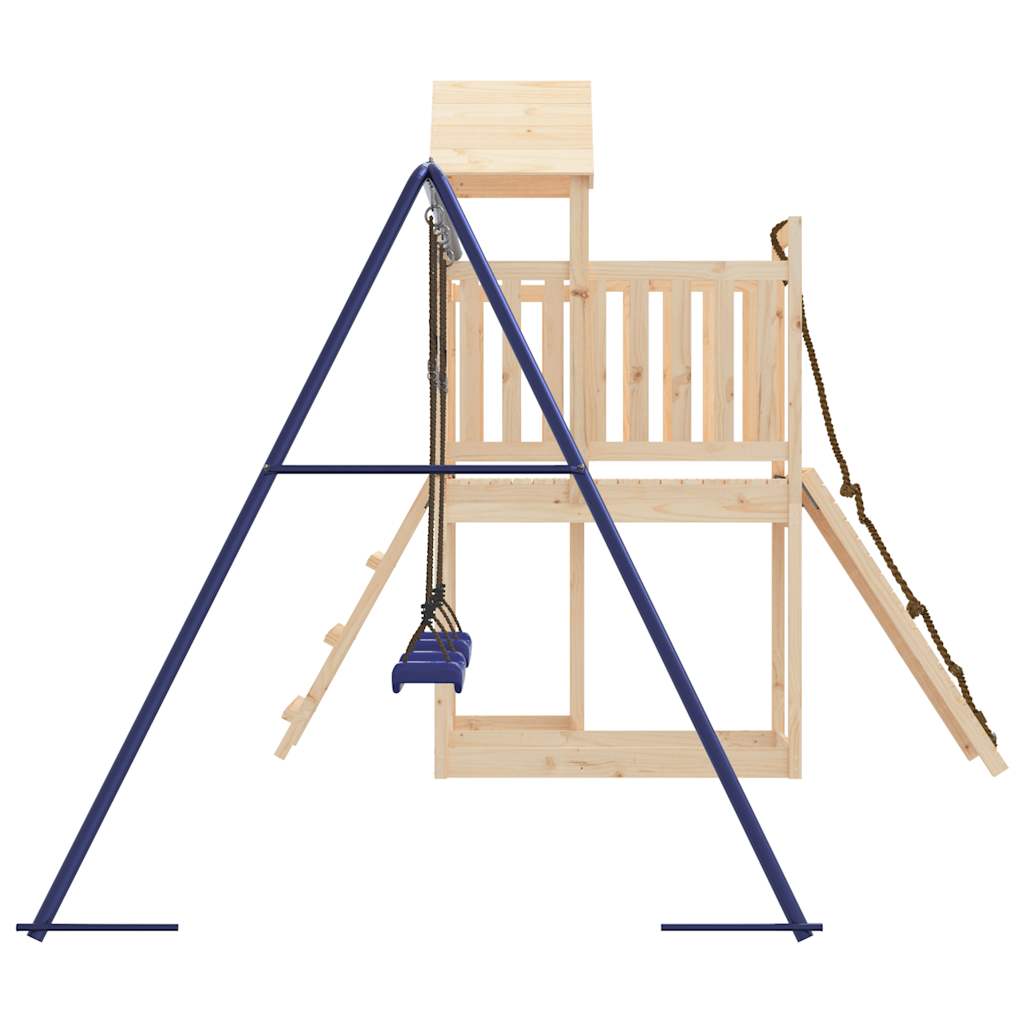 Spielturm aus imprägniertem Kiefernholz und massivem Douglasien- und Kiefernholz