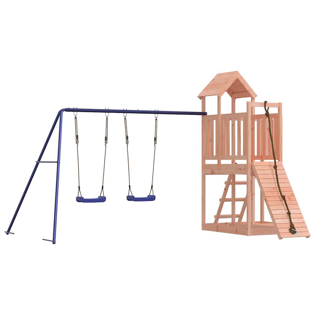 Spielturm aus imprägniertem Kiefernholz und massivem Douglasien- und Kiefernholz