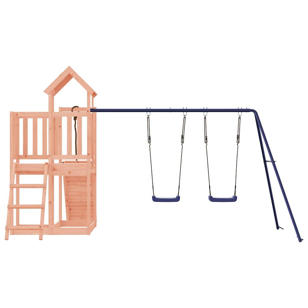 Spielturm aus imprägniertem Kiefernholz und massivem Douglasien- und Kiefernholz