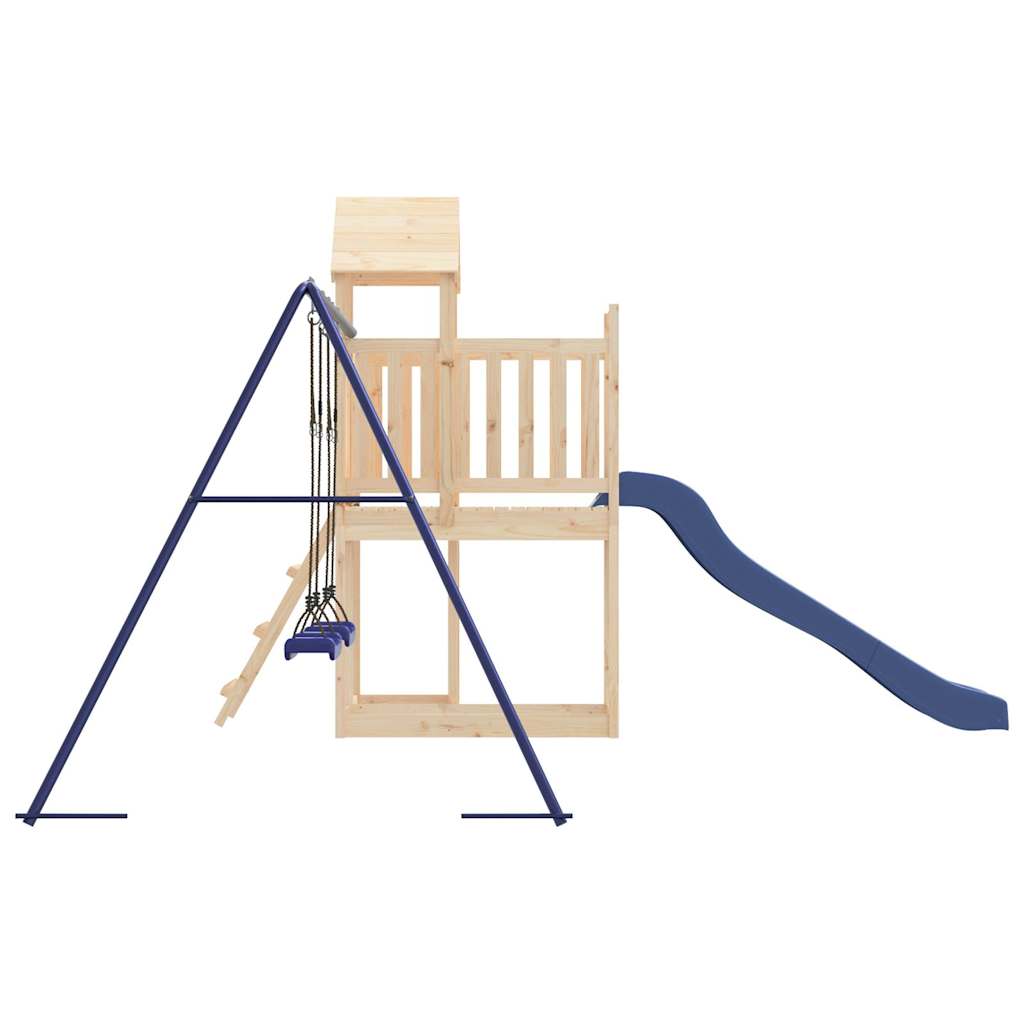 Spielturm aus imprägniertem Kiefernholz und massivem Douglasien- und Kiefernholz