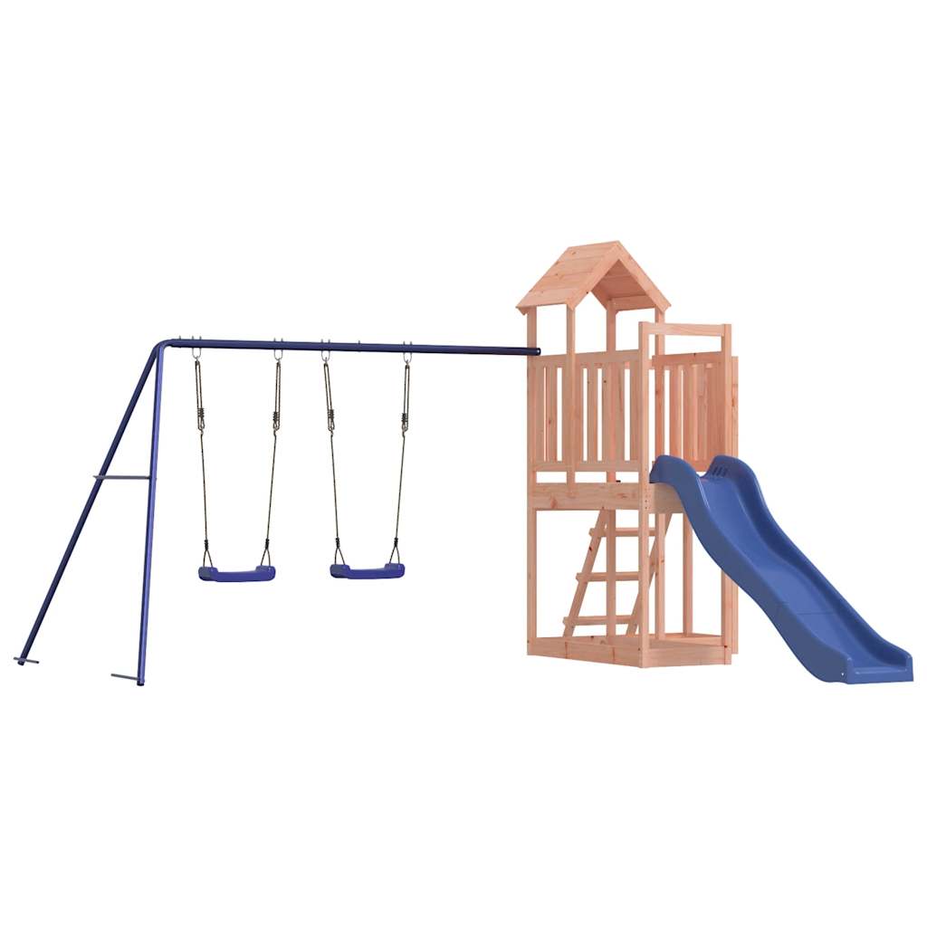 Spielturm aus imprägniertem Kiefernholz und massivem Douglasien- und Kiefernholz