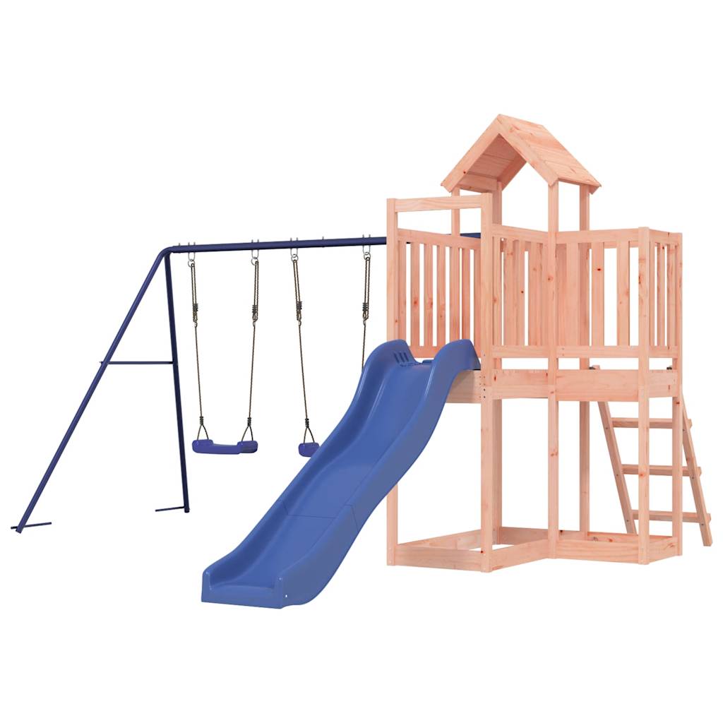 Spielturm aus imprägniertem Kiefernholz und massivem Douglasien- und Kiefernholz