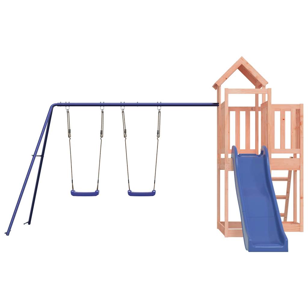 Spielturm aus imprägniertem Kiefernholz und massivem Douglasien- und Kiefernholz