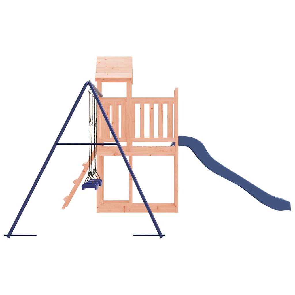 Spielturm aus imprägniertem Kiefernholz und massivem Douglasien- und Kiefernholz