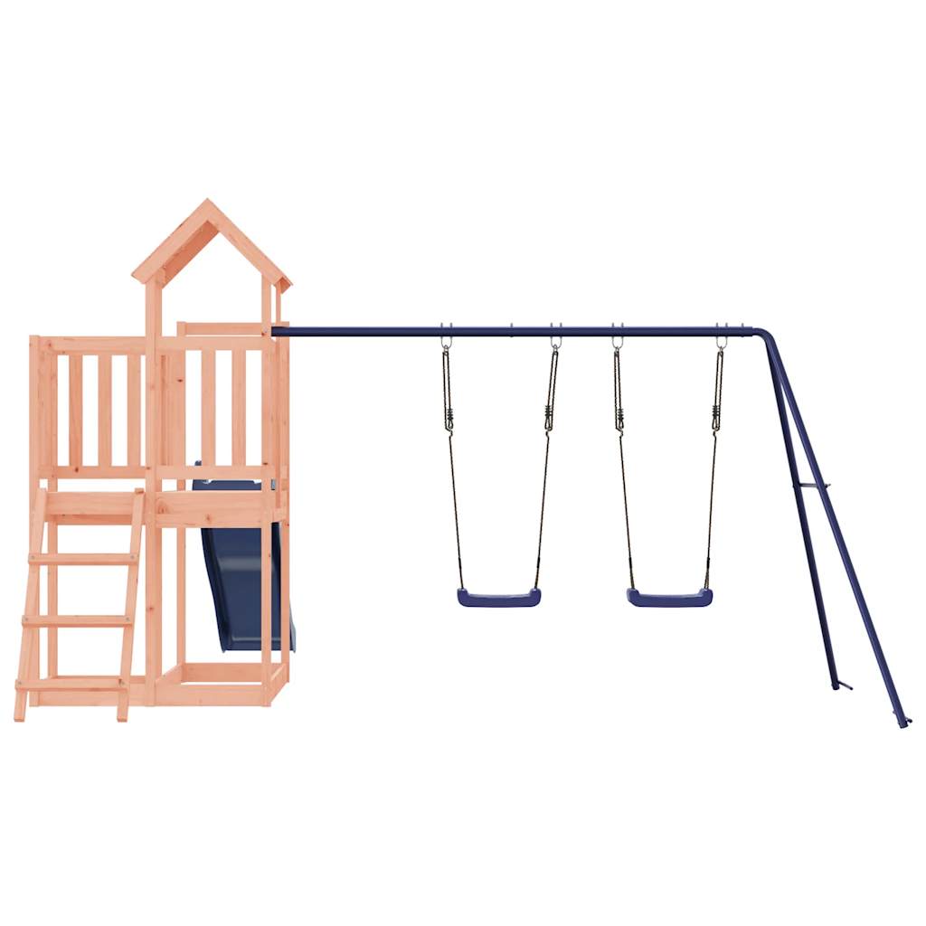Spielturm aus imprägniertem Kiefernholz und massivem Douglasien- und Kiefernholz