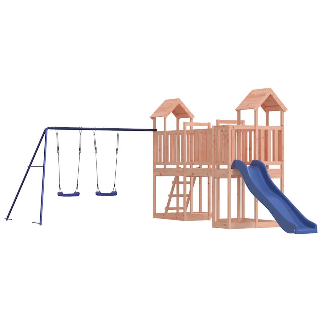 Spielturm aus imprägniertem Kiefernholz und massivem Douglasien- und Kiefernholz